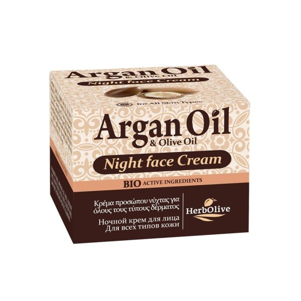 Arganolie Nacht Crème Voor Alle Typen Huid