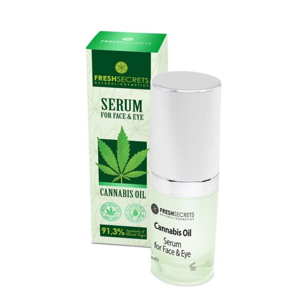 Fresh Secrets Gezicht & Oogserum met Cannabis Olie