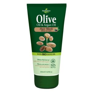 Herbolive Haar Masker Shine & Care Olijfolie en Arganolie